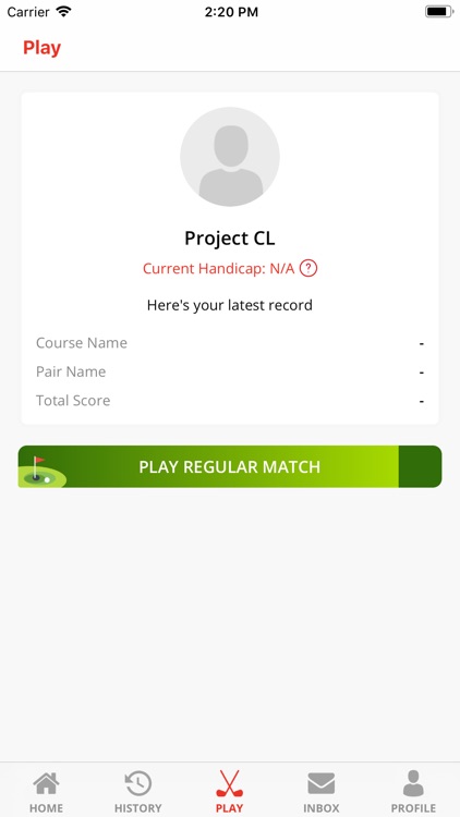 HGC Golf Tracker