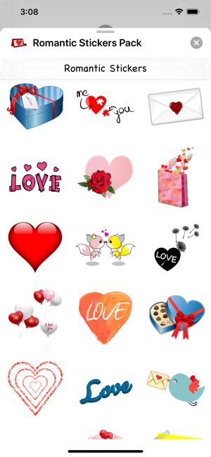 Romantic Stickers Pack(圖2)-速報App