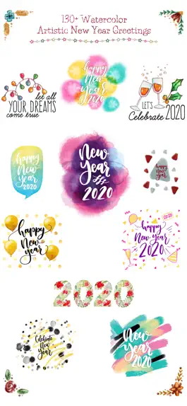 Game screenshot Watercolor New Year Greetings mod apk