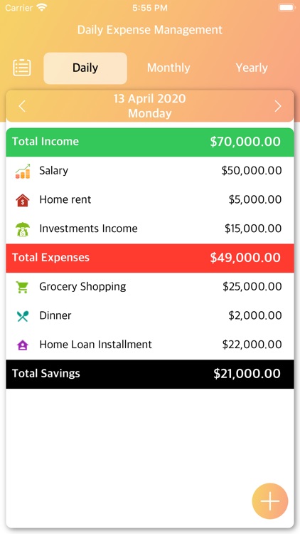 Daily Expense Management