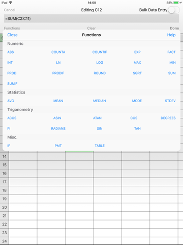 Utility Spreadsheet Pro - náhled