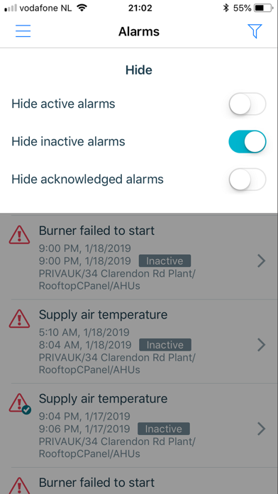 Priva Alarms screenshot 2