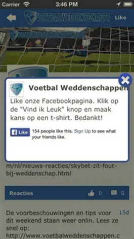 Game screenshot Voetbalweddenschappen.com hack