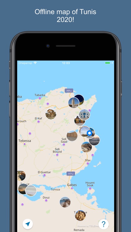 Tunis 2020 — offline map