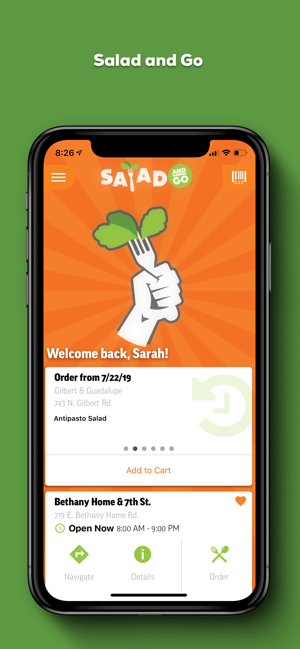 Salad and Go Ordering App(圖2)-速報App