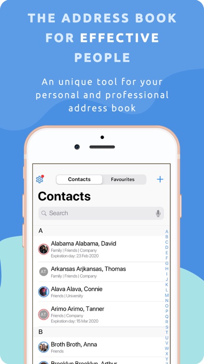 Address book app - ContactBase. Download for free