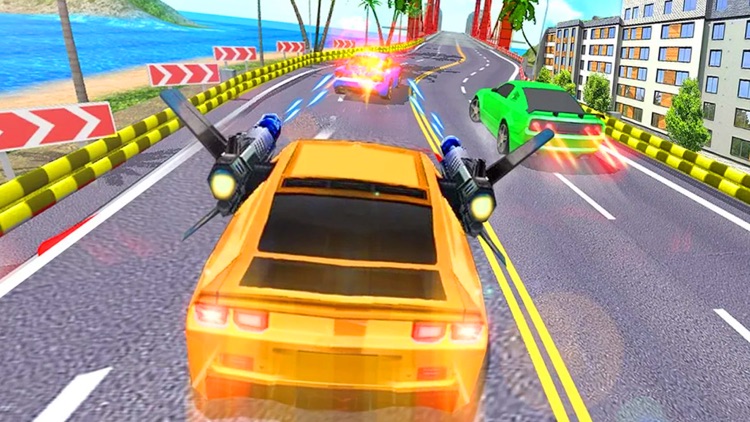 Traffic Car Racing Shooter 3D screenshot-3