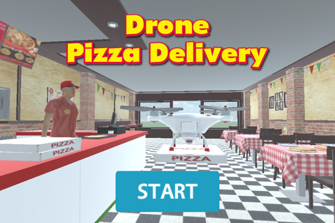 Drone Pizza Delivery 3D - náhled