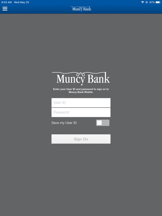 Muncy Bank Mobile for iPad