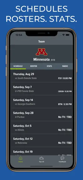 Game screenshot Minnesota Football Schedules mod apk