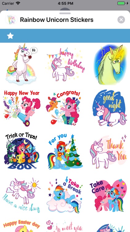 Rainbow Unicorn Stickers