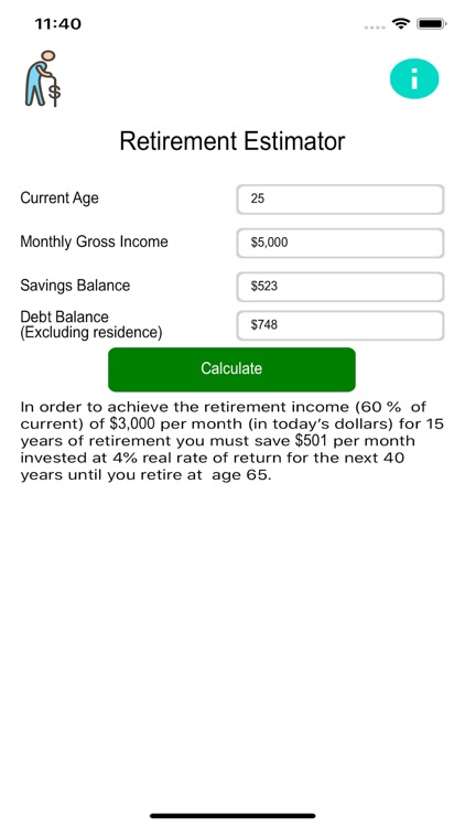 Retirement Estimator $