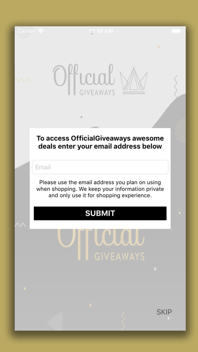 Screenshot #1 pour Official Giveaways
