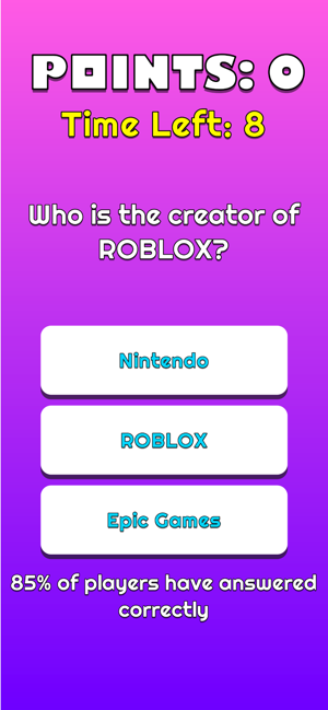 Answers To Roblox Quiz For Pro Players