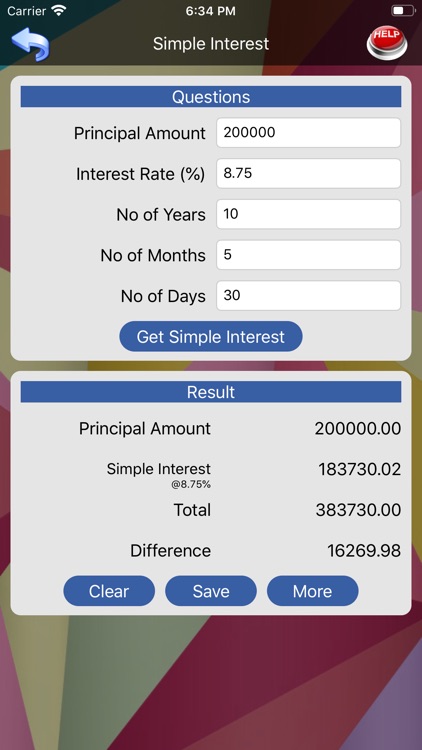 Simple Compound Interest Calc