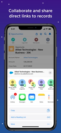 Salesforce app screenshot