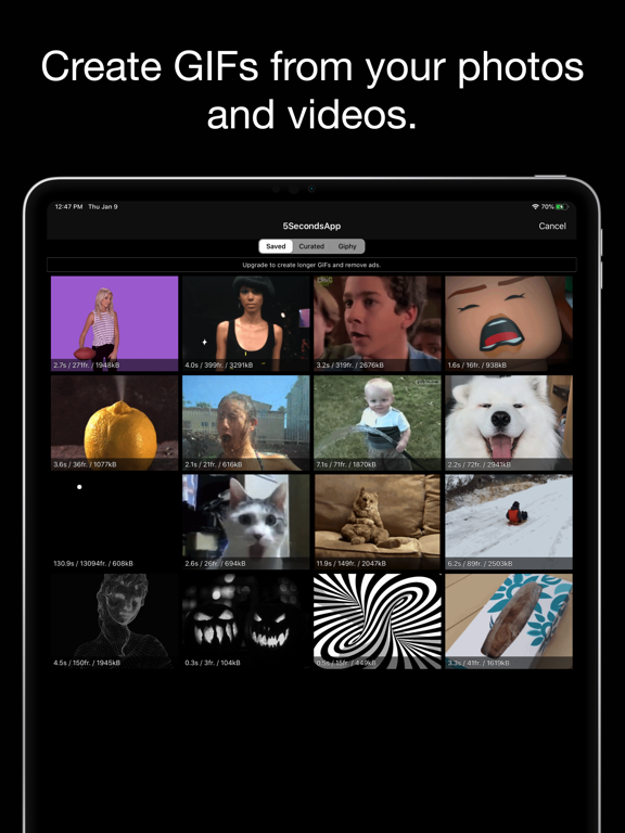 5SecondsApp - Animated GIF Create & Search screenshot