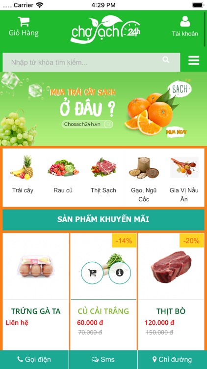 Chợ sạch 24h