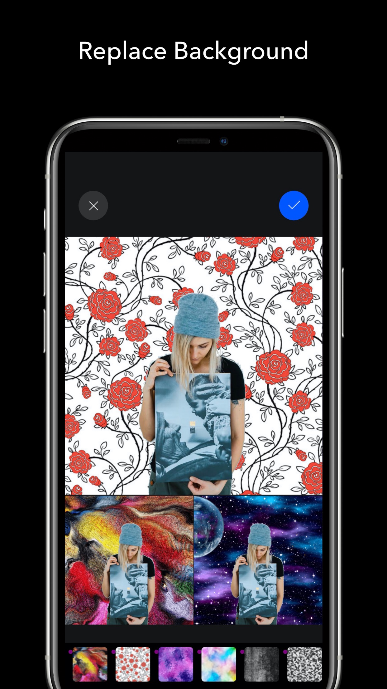 Screenshot do app AURA - Camera Photo Editor