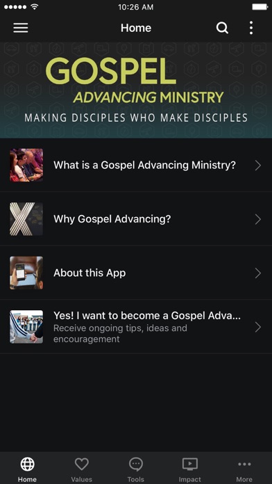 How to cancel & delete Gospel Advancing Ministry from iphone & ipad 1