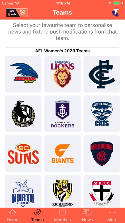 AFLW Official App