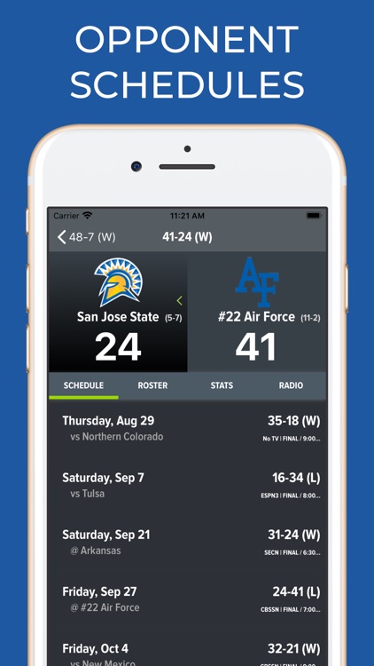 Air Force Football Schedules screenshot-7