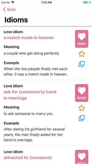 English Love Idioms(圖2)-速報App