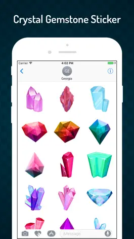 Game screenshot Gemstone & Crystal Stickers apk