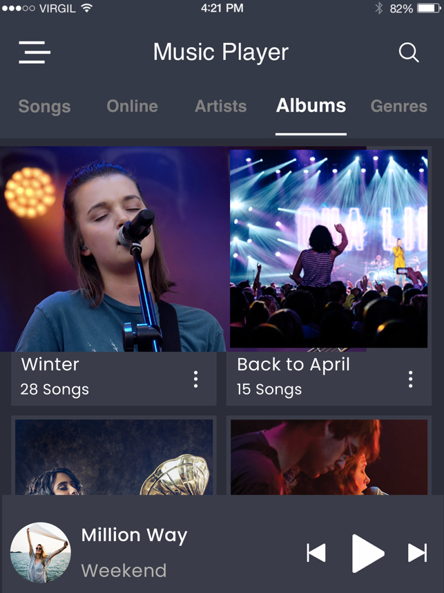 ‎Movzy Movies Music Player Screenshot