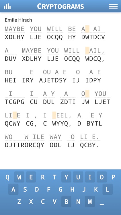 Cryptogram · Cryptoquote Game
