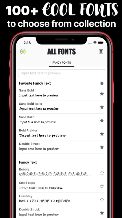 All Fonts for iPhones