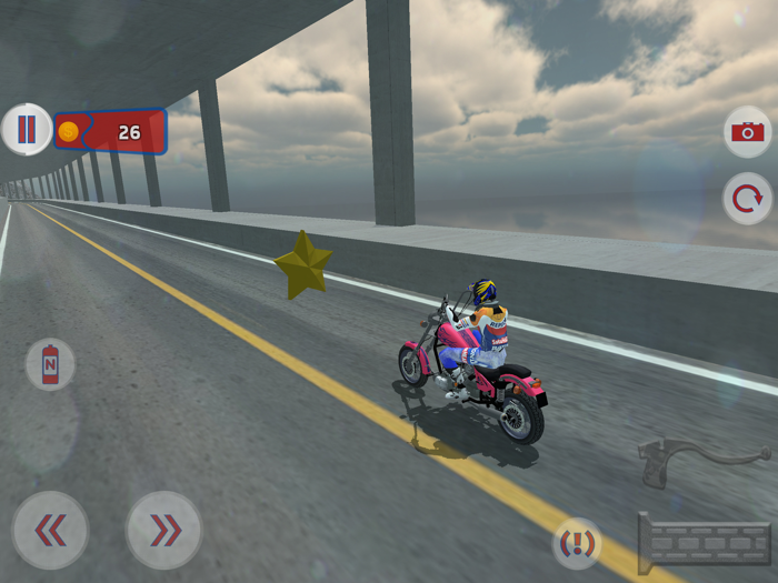 Fast Motorcycle Driver Extreme