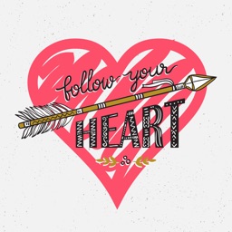Heart Sketch iMessage Stickers
