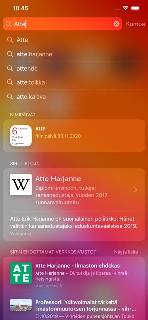 Nimipäivät on the App Store