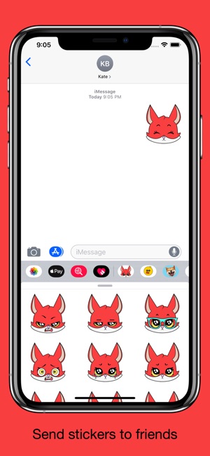 Fox emoji stickers pack(圖4)-速報App