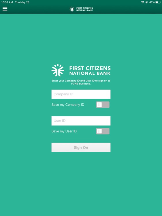 FirstCNB Business for iPad