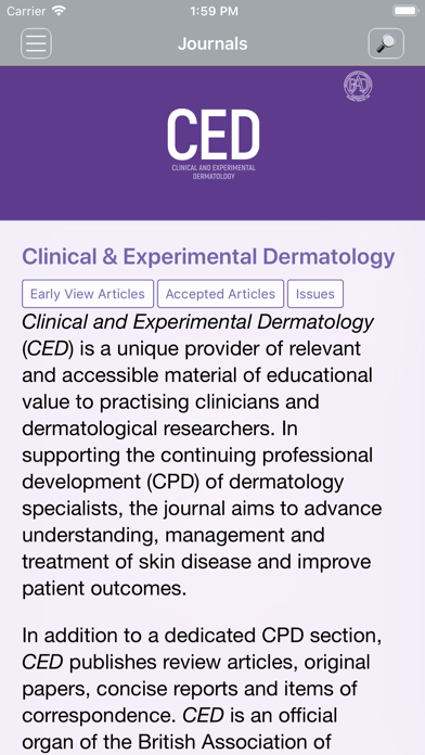 How to cancel & delete Clinical & Experimental Dermatology from iphone & ipad 2