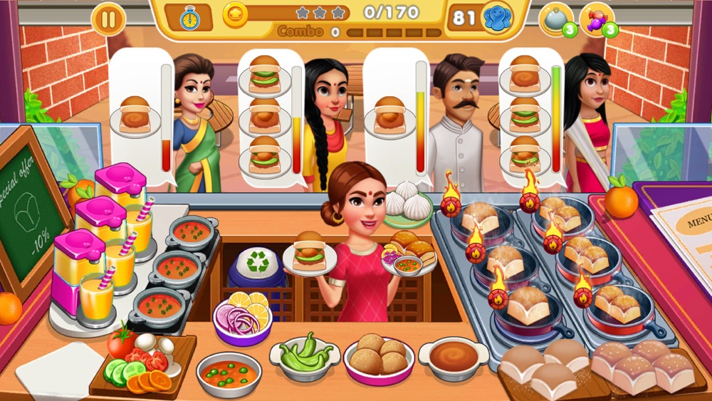Indian vegetarian cooking games Tracsc