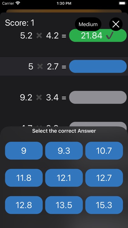 QuickMath: mental arithmetic screenshot-3