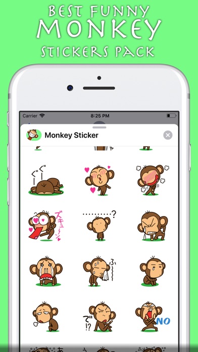 Funny Monkey Sticker screenshot 3