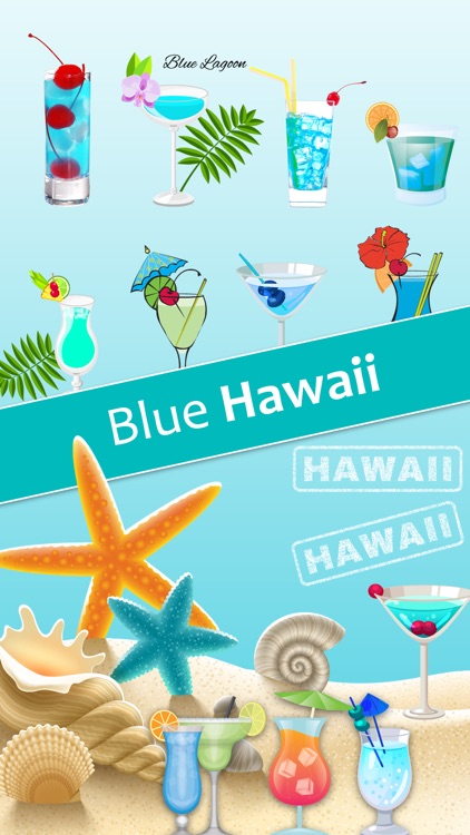 Blue Hawaii Fantasy Stickers