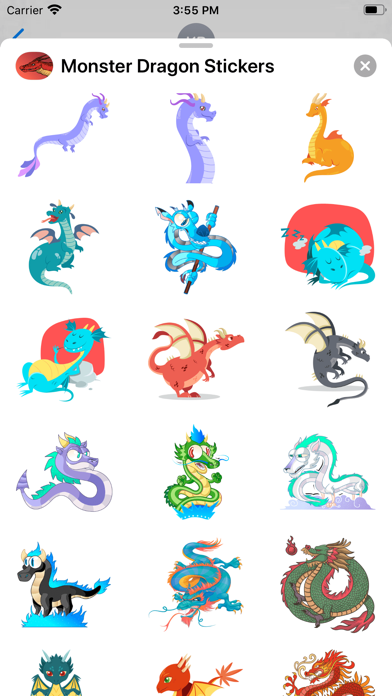 Monster Dragon Stickers screenshot 3