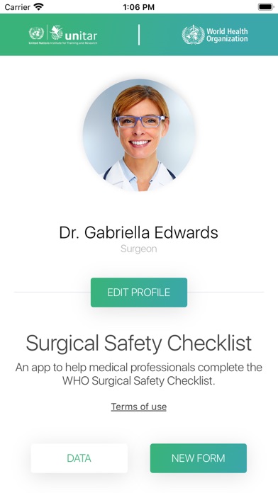 WHO Surgical Safety Checklist screenshot 2