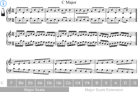 Major Scales Piano screenshot 2