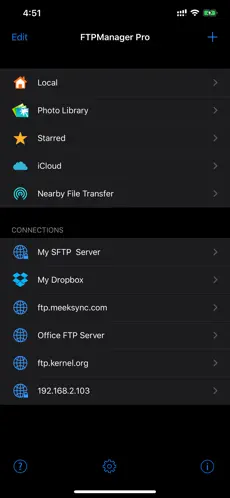 Captura de Pantalla 1 FTPManager Pro iphone