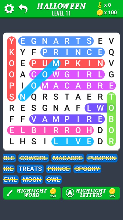 Word Search Games in English