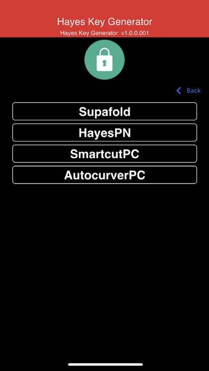 Hayes Key Generator App