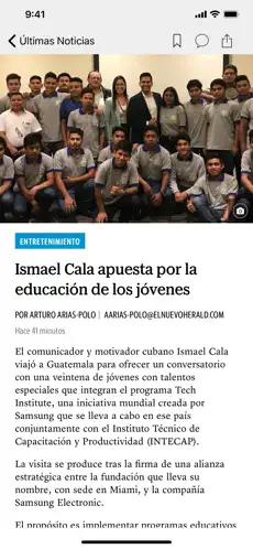 Screenshot 2 El Nuevo Herald iphone