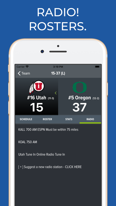 Utah Football Schedules screenshot 2