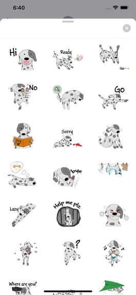 Game screenshot Brave Dalmatian Dog Sticker apk